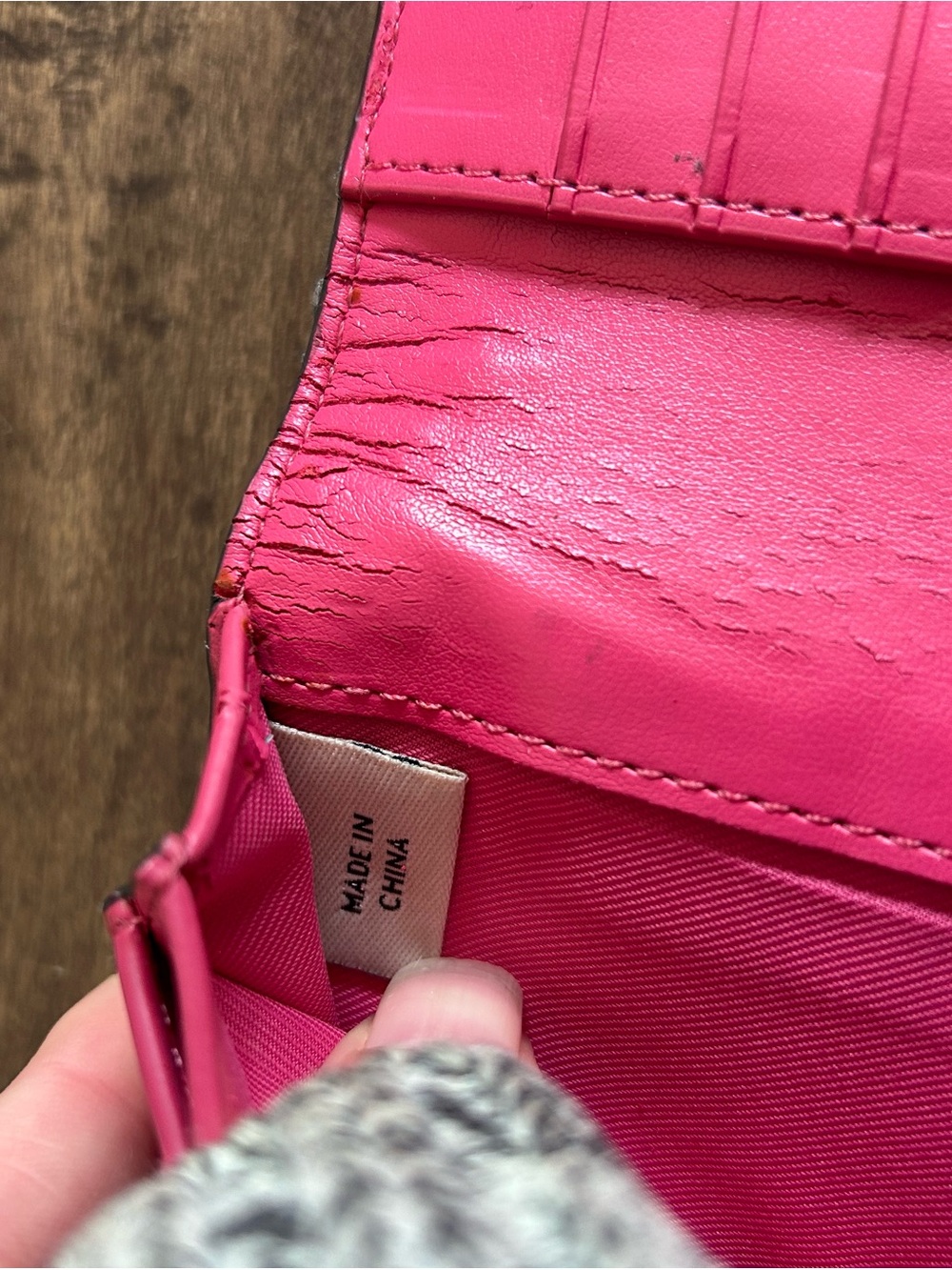 Coach Pink Leather Slim Wallet Silver Hardware - Picture 7 of 13